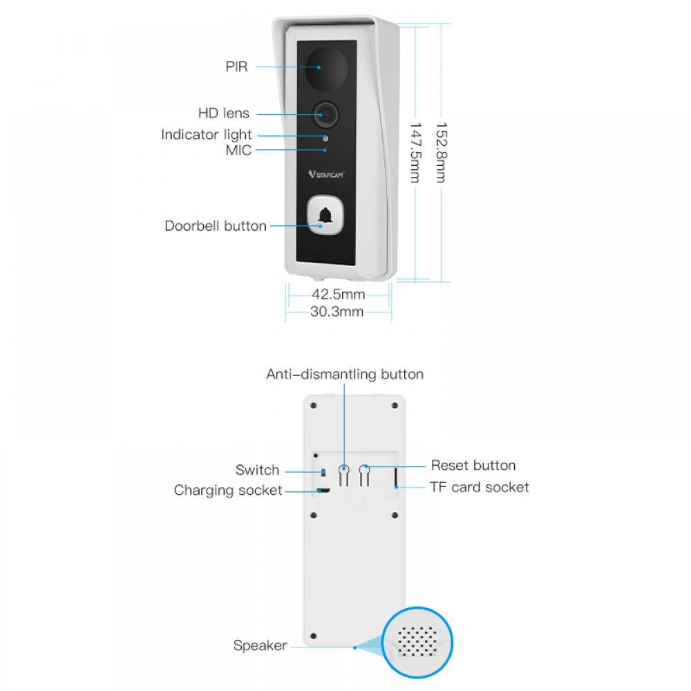 Vstarcam smart sale doorbell review